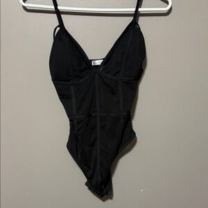Black Strappy Bodysuit
